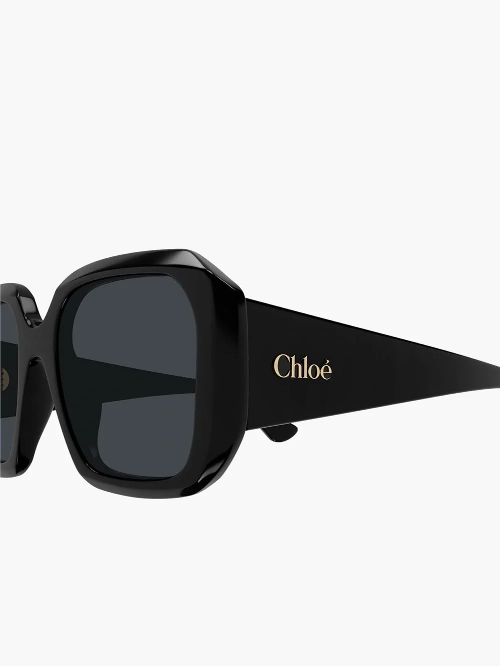 Chloé 54mm Square Sunglasses BLACK NWOT w case and cleaning cloth
